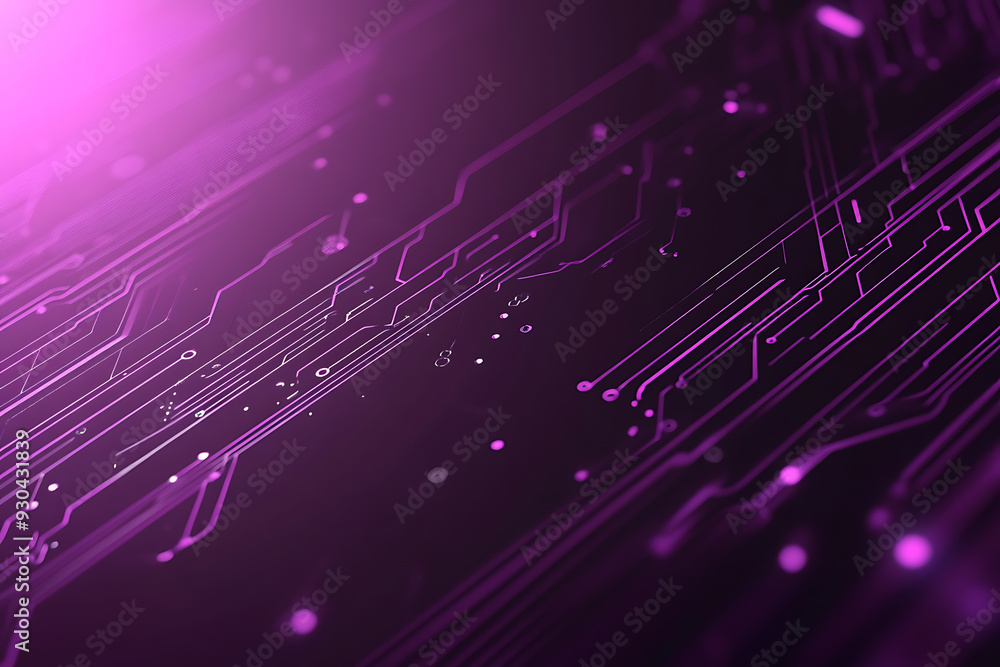 Abstract image of a circuit board with glowing lines and nodes on a pink gradient background. The intricate network of connections creates a modern, tech-inspired visual. Copy space available Abstract image of a circuit board with glowing lines and nodes on a pink gradient background. The intricate network of connections creates a modern, tech-inspired visual. Copy space available