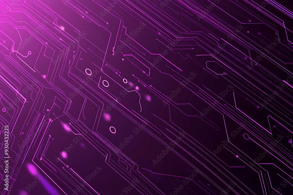 Abstract image of a circuit board with glowing lines and nodes on a pink gradient background. The intricate network of connections creates a modern, tech-inspired visual. Copy space available Abstract image of a circuit board with glowing lines and nodes on a pink gradient background. The intricate network of connections creates a modern, tech-inspired visual. Copy space available