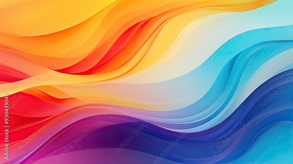 abstract background with multicolored waves, modern and dynamic background abstract background with multicolored waves, modern and dynamic background