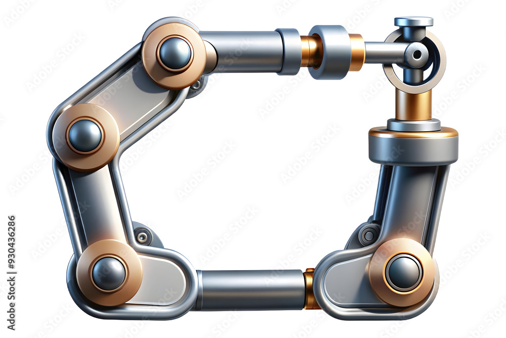 Advanced AI Driven Robotic Arm Frame Technology Concept with Metallic Textures and Futuristic Aesthetic, Ideal for Automation and Precision - Photo Stock Design Advanced AI Driven Robotic Arm Frame Technology Concept with Metallic Textures and Futuristic Aesthetic, Ideal for Automation and Precision - Photo Stock Design