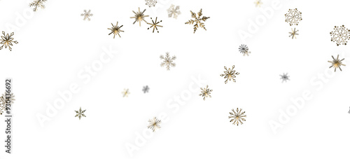 Snowflakes Falling On Snow - Winter Banner