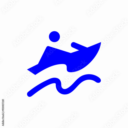 jetski water scooter beach icon