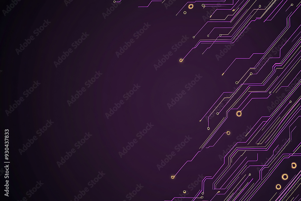 Abstract image of a circuit board with glowing lines and nodes on a pink gradient background. The intricate network of connections creates a modern, tech-inspired visual. Copy space available Abstract image of a circuit board with glowing lines and nodes on a pink gradient background. The intricate network of connections creates a modern, tech-inspired visual. Copy space available