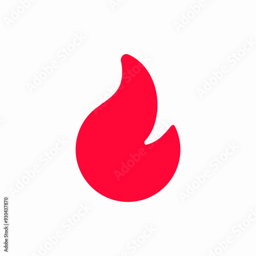 fire flame burn icon sign