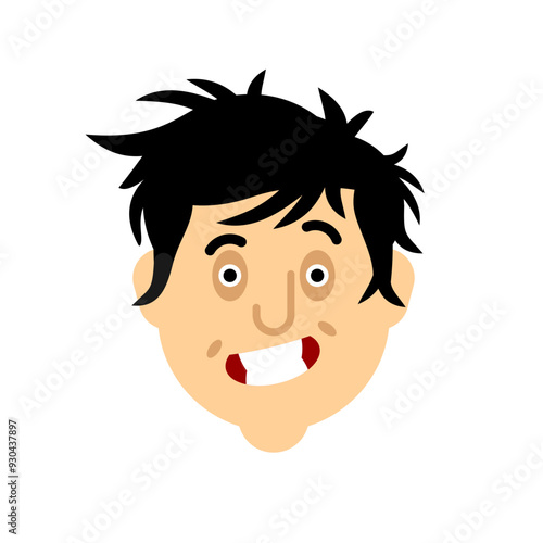 Madman icon. Psychopath sign. Patient in mental hospital symbol.