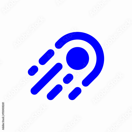 meteorite stellar asteroid icon sign