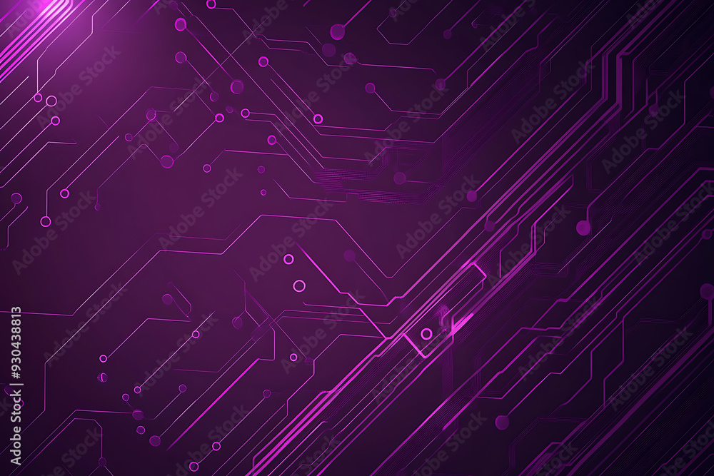 Abstract image of a circuit board with glowing lines and nodes on a pink gradient background. The intricate network of connections creates a modern, tech-inspired visual. Copy space available Abstract image of a circuit board with glowing lines and nodes on a pink gradient background. The intricate network of connections creates a modern, tech-inspired visual. Copy space available