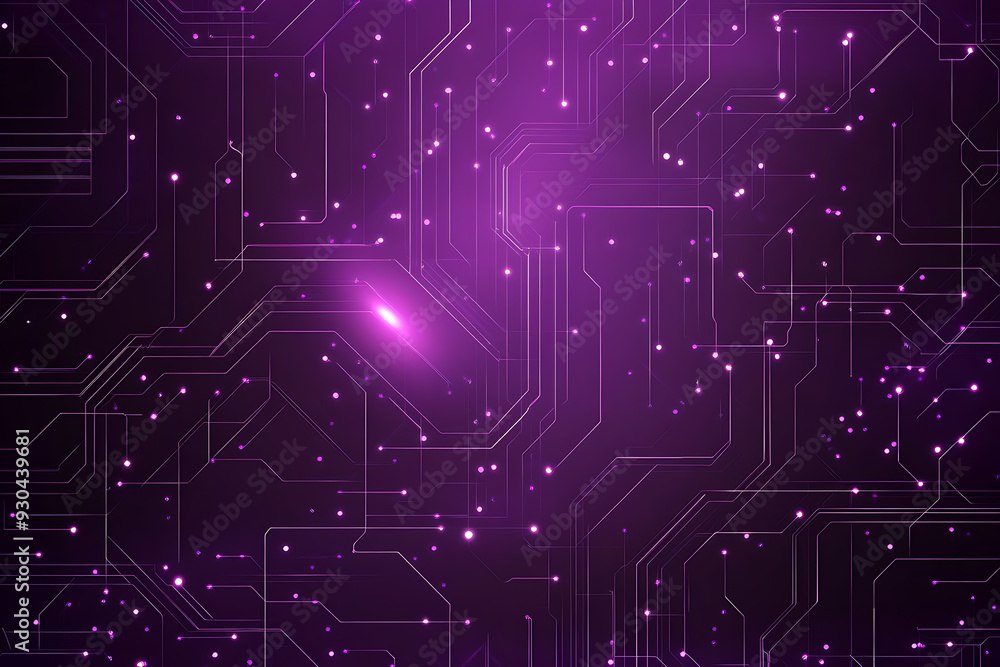 Abstract image of a circuit board with glowing lines and nodes on a pink gradient background. The intricate network of connections creates a modern, tech-inspired visual. Copy space available Abstract image of a circuit board with glowing lines and nodes on a pink gradient background. The intricate network of connections creates a modern, tech-inspired visual. Copy space available