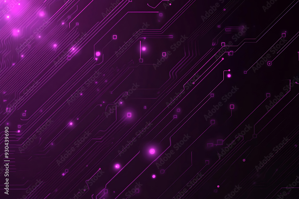 Abstract image of a circuit board with glowing lines and nodes on a pink gradient background. The intricate network of connections creates a modern, tech-inspired visual. Copy space available Abstract image of a circuit board with glowing lines and nodes on a pink gradient background. The intricate network of connections creates a modern, tech-inspired visual. Copy space available