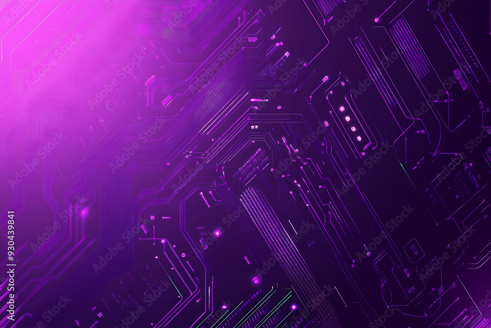 Abstract image of a circuit board with glowing lines and nodes on a pink gradient background. The intricate network of connections creates a modern, tech-inspired visual. Copy space available Abstract image of a circuit board with glowing lines and nodes on a pink gradient background. The intricate network of connections creates a modern, tech-inspired visual. Copy space available