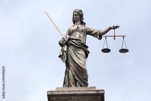 Photography Statue of Lady Justice in Dublin Castle