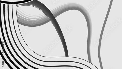 Gray Stripes Fade Out , Dynamic Wavy Background 