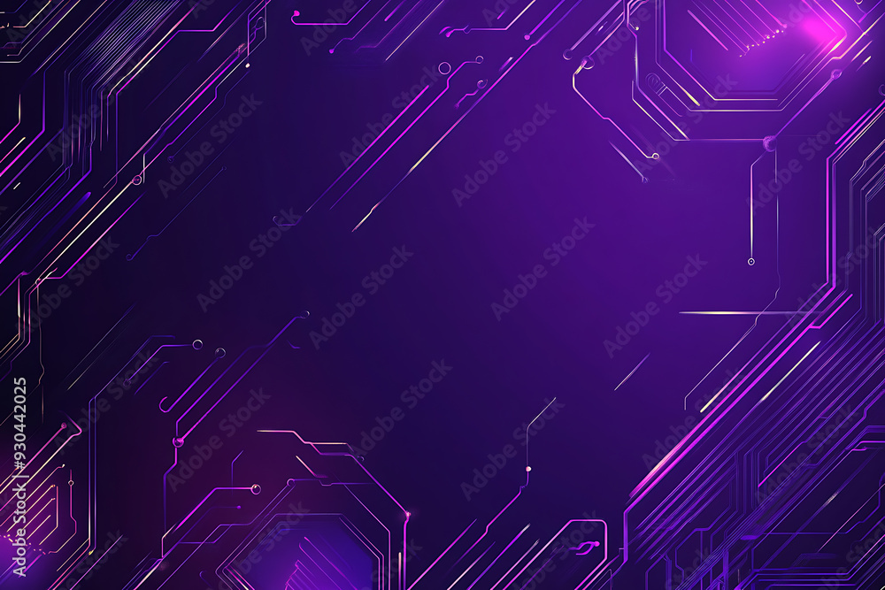 Abstract image of a circuit board with glowing lines and nodes on a pink gradient background. The intricate network of connections creates a modern, tech-inspired visual. Copy space available Abstract image of a circuit board with glowing lines and nodes on a pink gradient background. The intricate network of connections creates a modern, tech-inspired visual. Copy space available