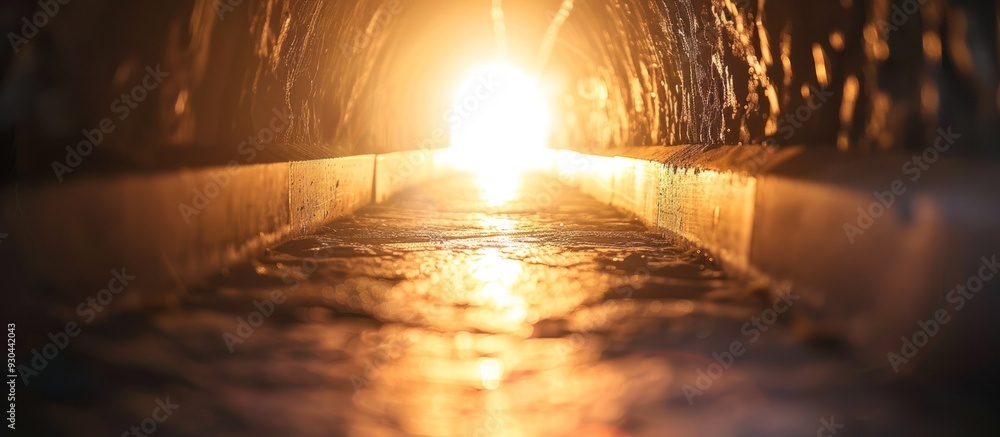 Obraz premium Light at the End of the Tunnel