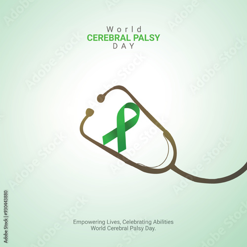 world cerebral palsy day. cerebral palsy day creative design for social media ads