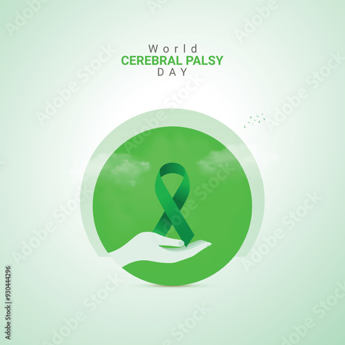 world cerebral palsy day. cerebral palsy day creative design for social media ads