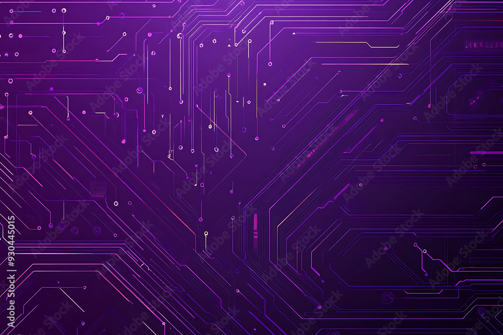Abstract image of a circuit board with glowing lines and nodes on a pink gradient background. The intricate network of connections creates a modern, tech-inspired visual. Copy space available Abstract image of a circuit board with glowing lines and nodes on a pink gradient background. The intricate network of connections creates a modern, tech-inspired visual. Copy space available