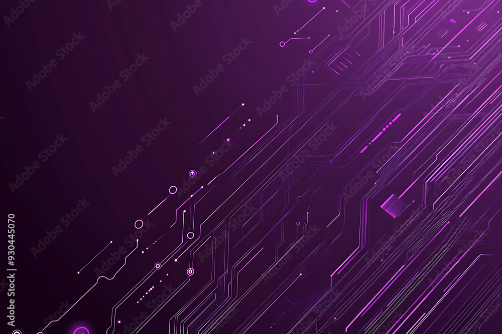 Abstract image of a circuit board with glowing lines and nodes on a pink gradient background. The intricate network of connections creates a modern, tech-inspired visual. Copy space available Abstract image of a circuit board with glowing lines and nodes on a pink gradient background. The intricate network of connections creates a modern, tech-inspired visual. Copy space available