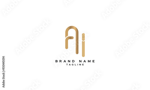 RAI, RIA, ARI, AIR, IAR, IRA, AI, IA, Abstract initial monogram letter alphabet logo design