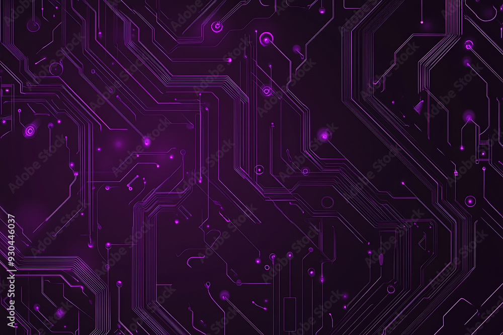 Abstract image of a circuit board with glowing lines and nodes on a pink gradient background. The intricate network of connections creates a modern, tech-inspired visual. Copy space available Abstract image of a circuit board with glowing lines and nodes on a pink gradient background. The intricate network of connections creates a modern, tech-inspired visual. Copy space available