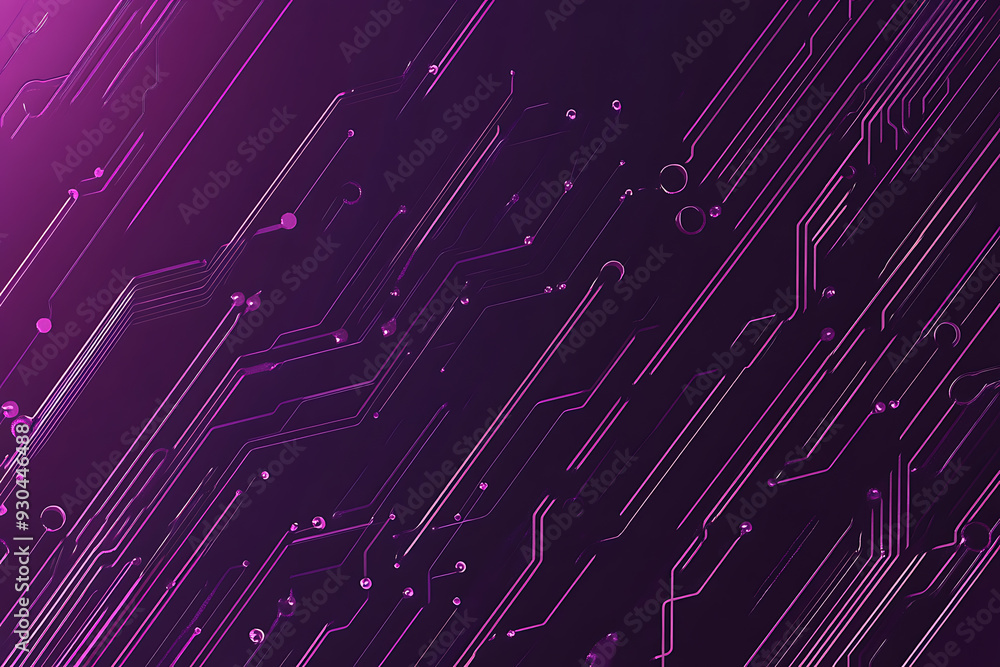 Abstract image of a circuit board with glowing lines and nodes on a pink gradient background. The intricate network of connections creates a modern, tech-inspired visual. Copy space available Abstract image of a circuit board with glowing lines and nodes on a pink gradient background. The intricate network of connections creates a modern, tech-inspired visual. Copy space available