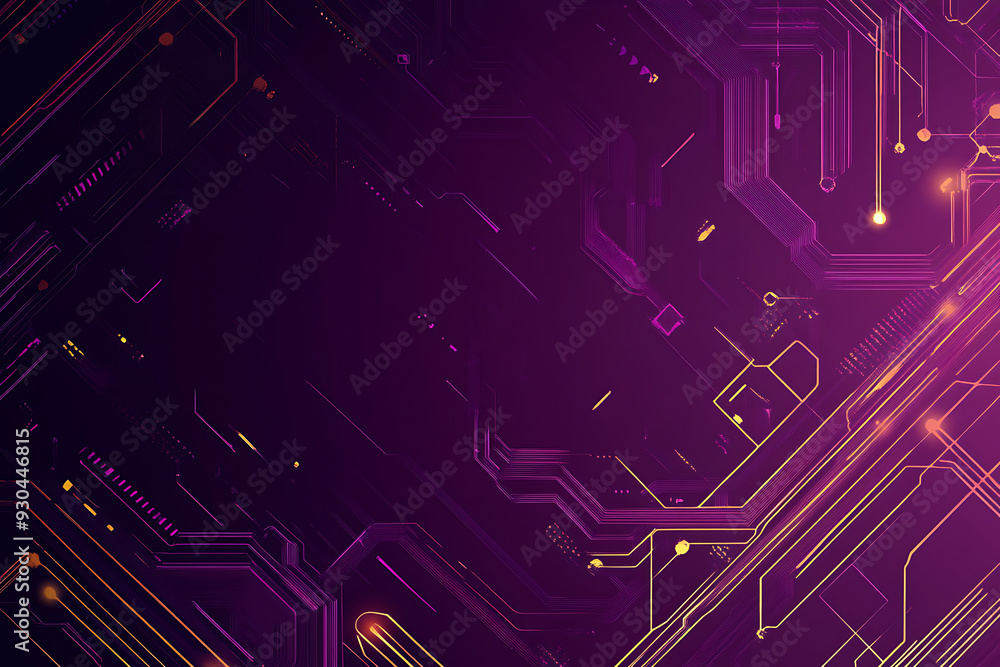 Abstract image of a circuit board with glowing lines and nodes on a pink gradient background. The intricate network of connections creates a modern, tech-inspired visual. Copy space available Abstract image of a circuit board with glowing lines and nodes on a pink gradient background. The intricate network of connections creates a modern, tech-inspired visual. Copy space available