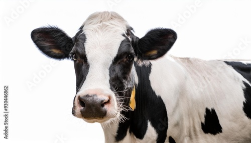 Cow on white background 