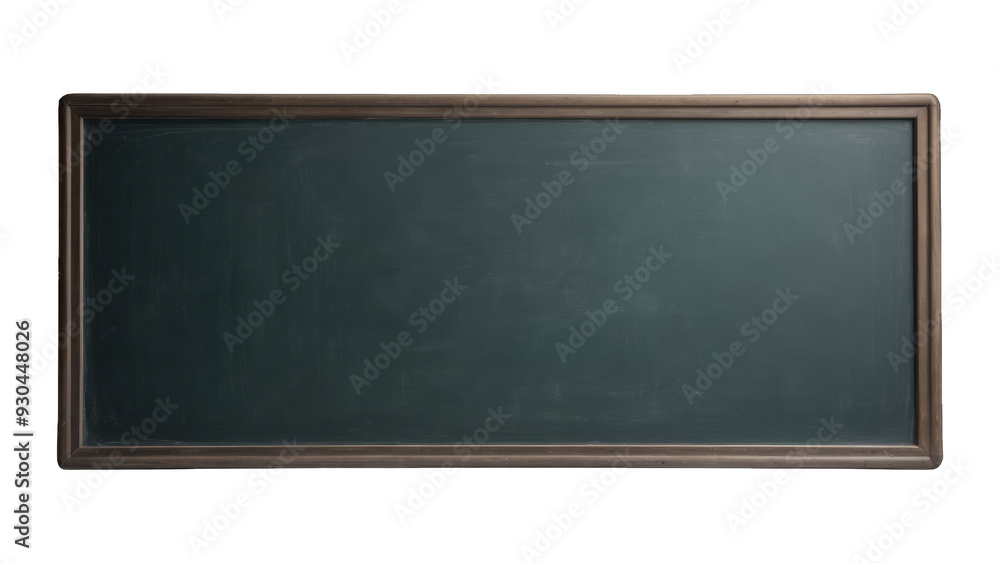 blank green chalkboard, isolated, transparent background, png