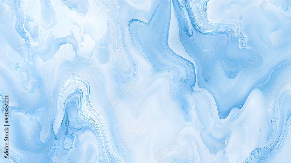 Obraz premium Light blue Marble liquid, Abstract