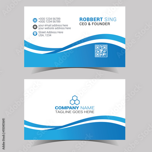 Creative corporate business card design template