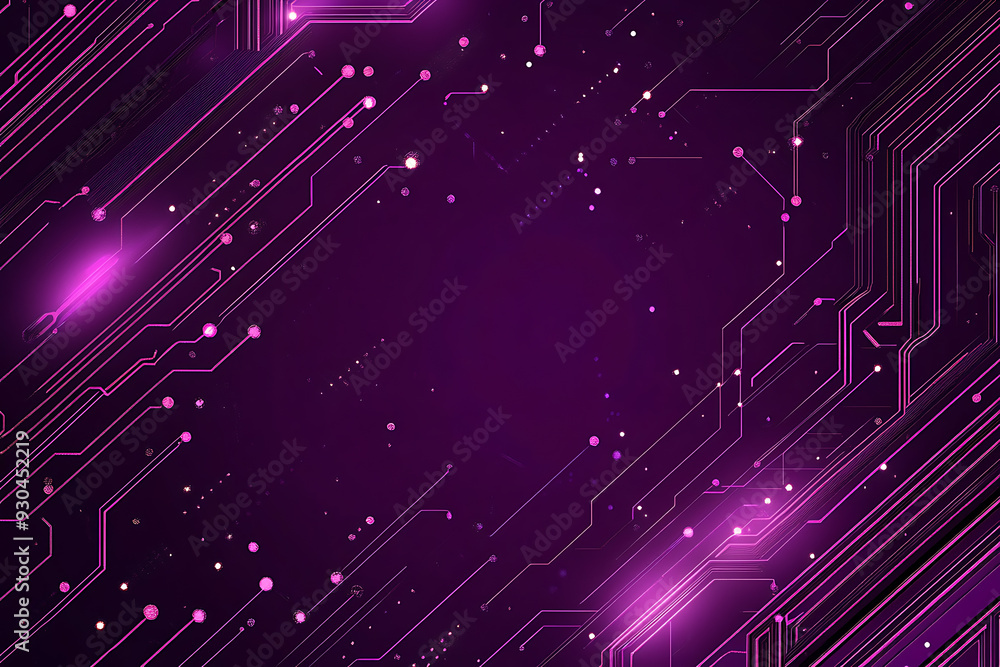 Abstract image of a circuit board with glowing lines and nodes on a pink gradient background. The intricate network of connections creates a modern, tech-inspired visual. Copy space available Abstract image of a circuit board with glowing lines and nodes on a pink gradient background. The intricate network of connections creates a modern, tech-inspired visual. Copy space available