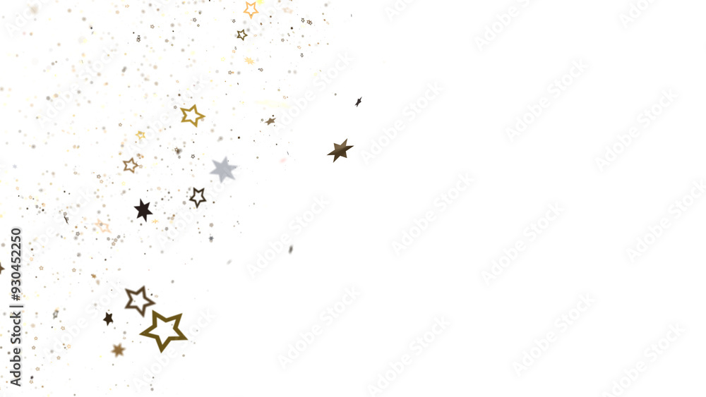 Christmas Star Plummet: Astonishing 3D Illustration Depicting Falling Holiday Stardust Christmas Star Plummet: Astonishing 3D Illustration Depicting Falling Holiday Stardust