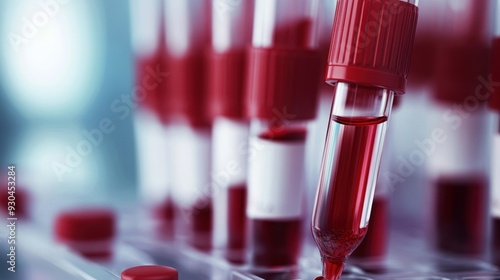 Blood Samples in Test Tubes