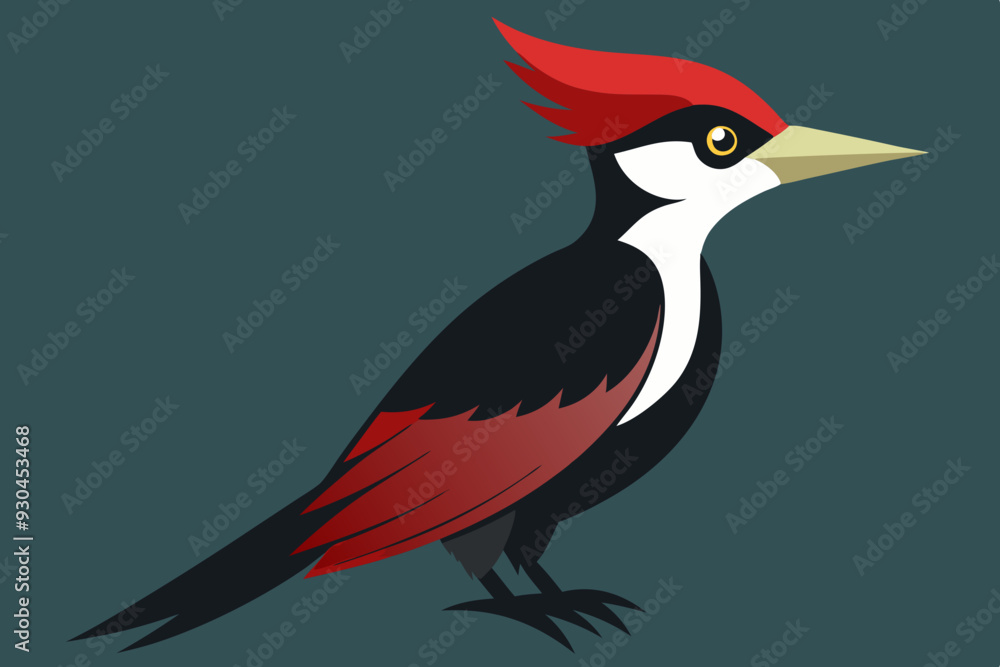 Fototapeta premium woodpecker vector art and illustration
