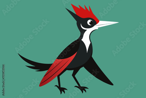 woodpecker vector art and illustration photo