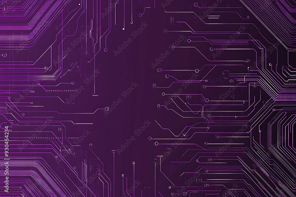 Abstract image of a circuit board with glowing lines and nodes on a pink gradient background. The intricate network of connections creates a modern, tech-inspired visual. Copy space available Abstract image of a circuit board with glowing lines and nodes on a pink gradient background. The intricate network of connections creates a modern, tech-inspired visual. Copy space available