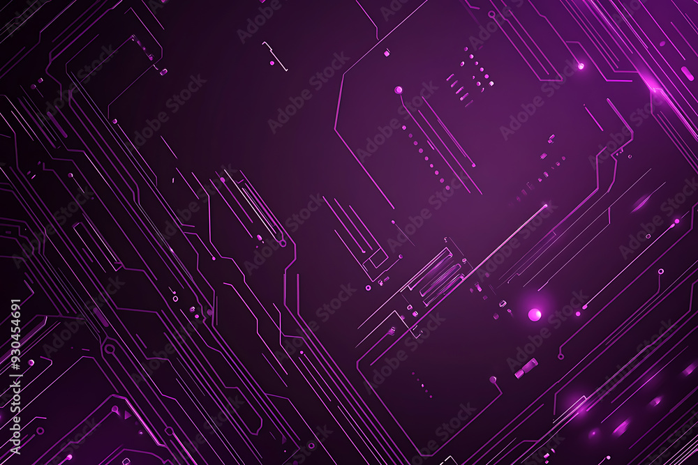 Abstract image of a circuit board with glowing lines and nodes on a pink gradient background. The intricate network of connections creates a modern, tech-inspired visual. Copy space available Abstract image of a circuit board with glowing lines and nodes on a pink gradient background. The intricate network of connections creates a modern, tech-inspired visual. Copy space available