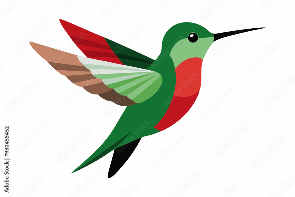 Obraz premium Humming bird vector art and illustration