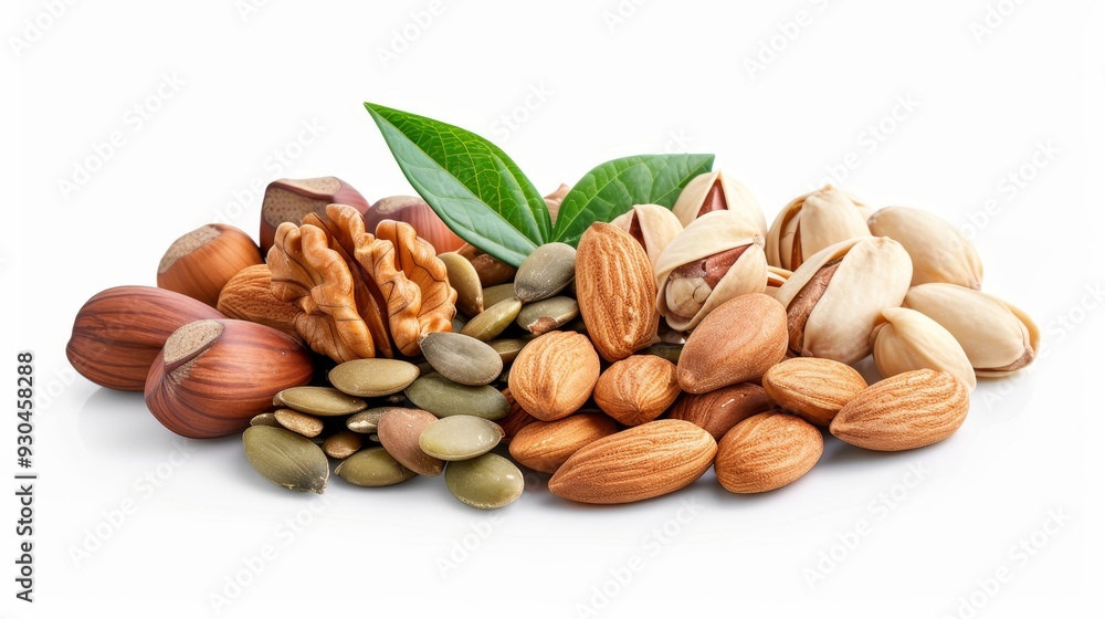 A vibrant assortment of healthy nuts and seeds, perfect for snacks, cooking, and enhancing recipes with natural flavors. A vibrant assortment of healthy nuts and seeds, perfect for snacks, cooking, and enhancing recipes with natural flavors.