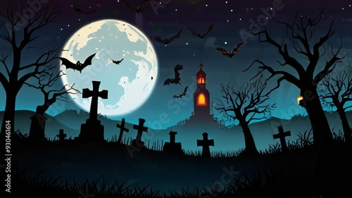 halloween night background