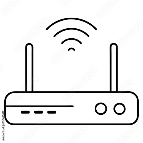 Wifi router icon art vector illustration