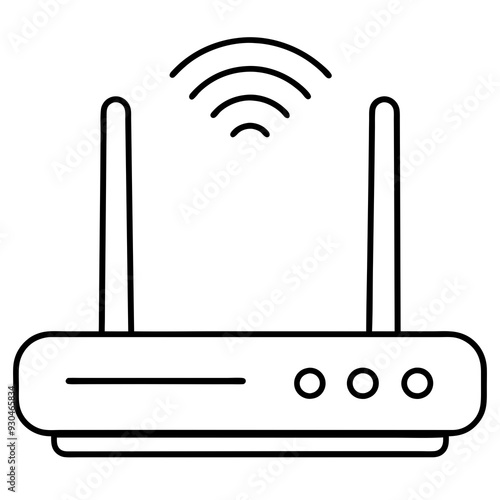 Wifi router icon art vector illustration