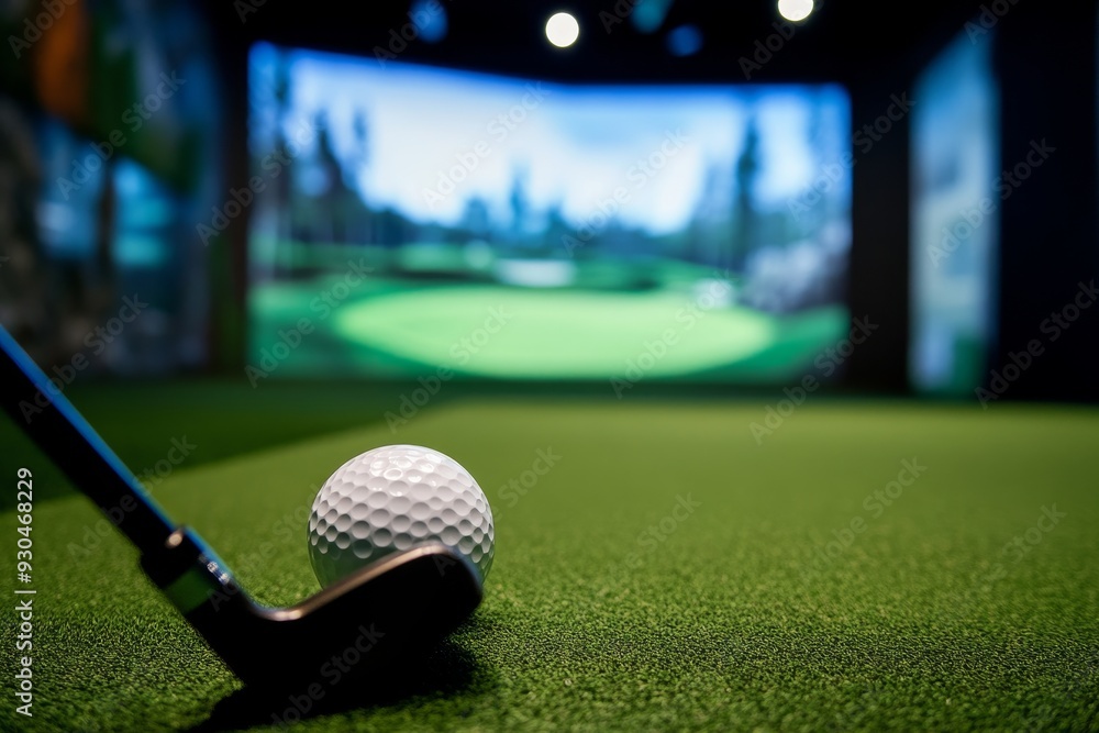 Golf Simulator Experience Precision and Fun on the Green A golf ball