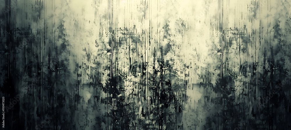 Obraz premium Green Stains on a Wall - Backdrop