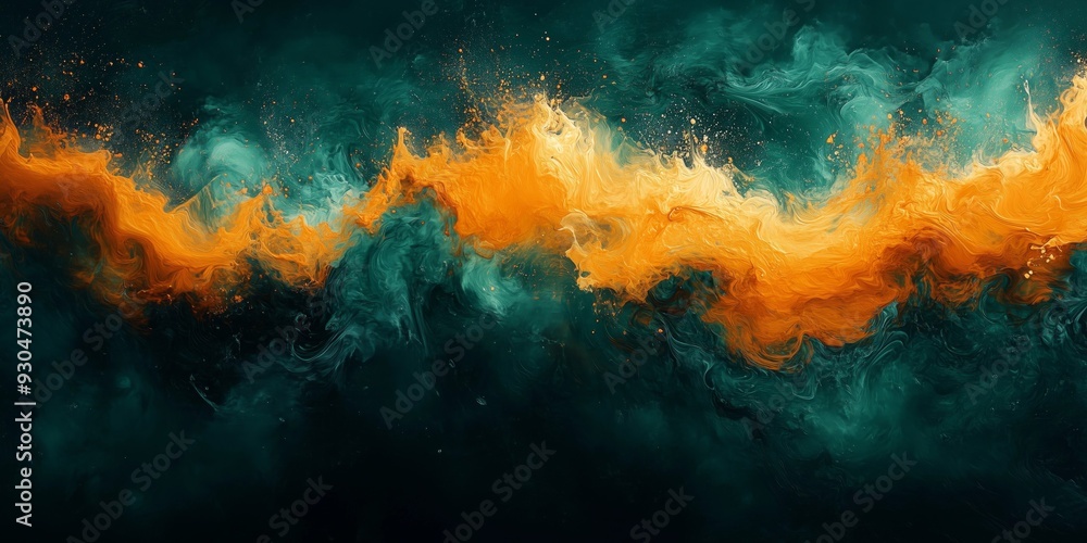 Obraz premium Velvet Splashes: A Mesmerizing Dance of Color and Texture, generative ai