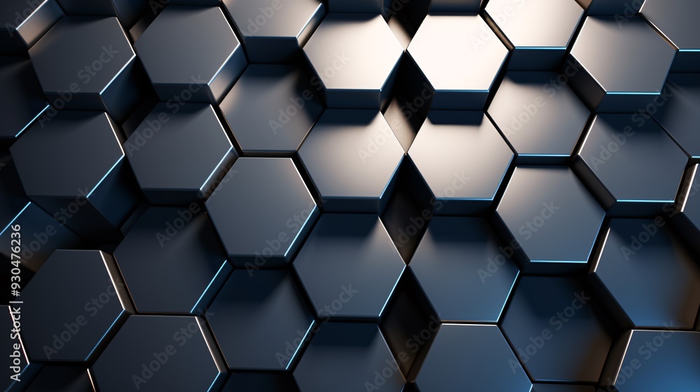 a group of hexagons in a row a group of hexagons in a row