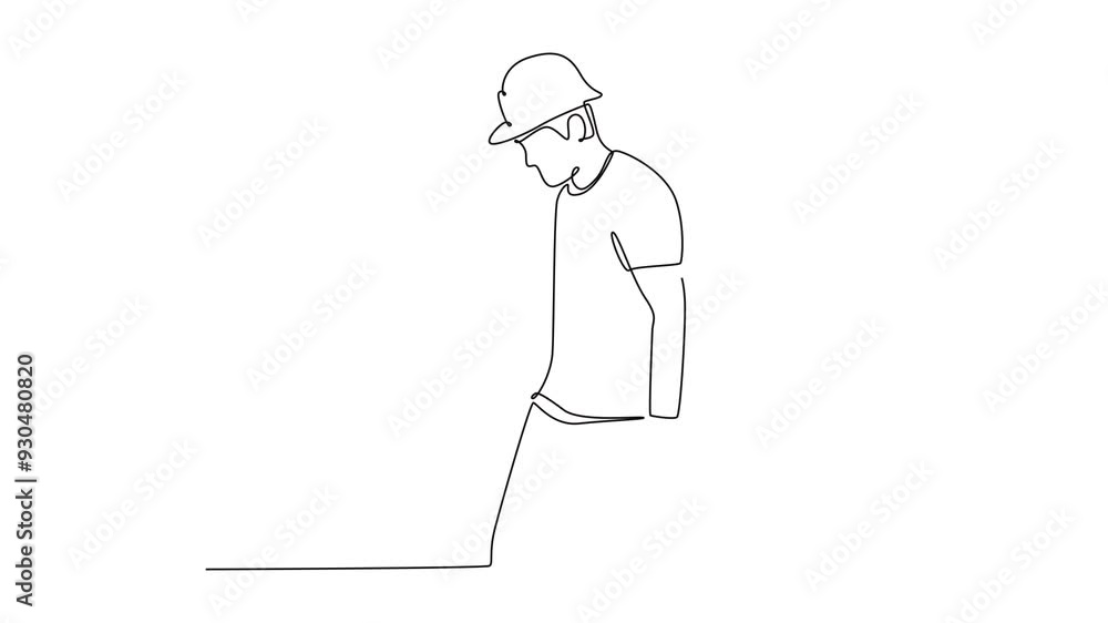 Work and play hard concept. Single line draw design. Full length animation illustration. High quality 4k footage. Work and play hard concept. Single line draw design. Full length animation illustration. High quality 4k footage.