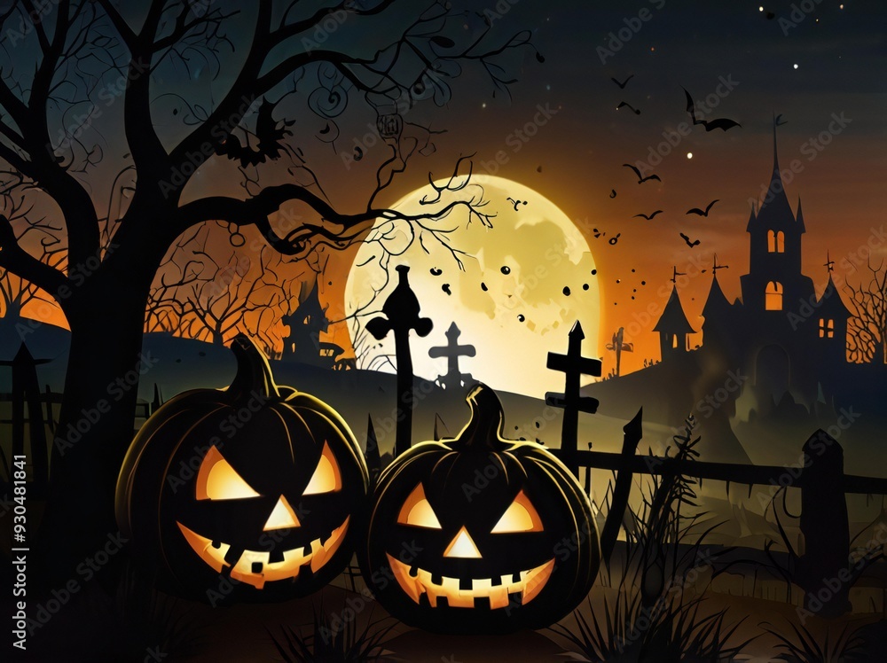 halloween background with pumpkin halloween background with pumpkin