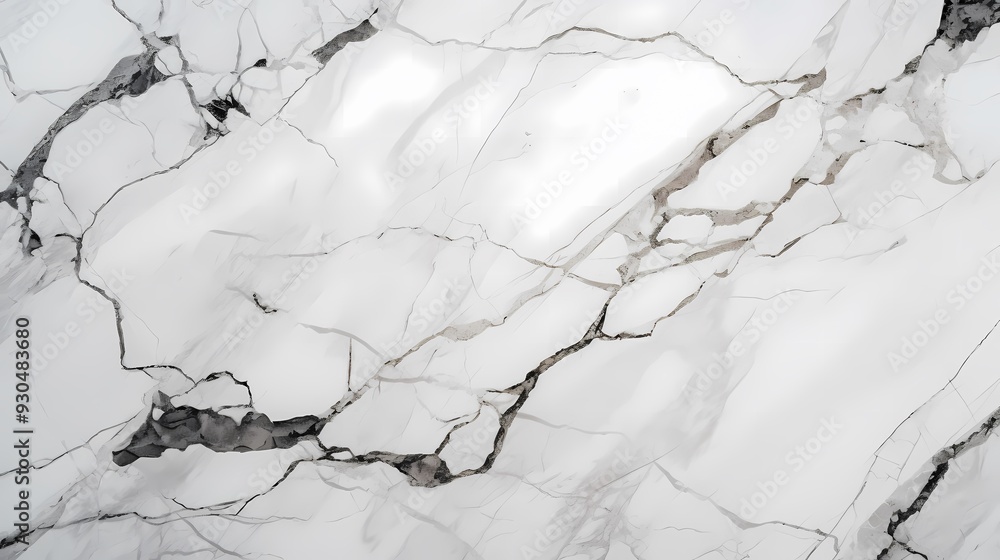 White marble with delicate black veins creates an elegant and timeless design. White marble with delicate black veins creates an elegant and timeless design.