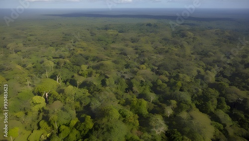 Endless Green A Stunning Aerial Perspective of a Dense Tropical Rainforest